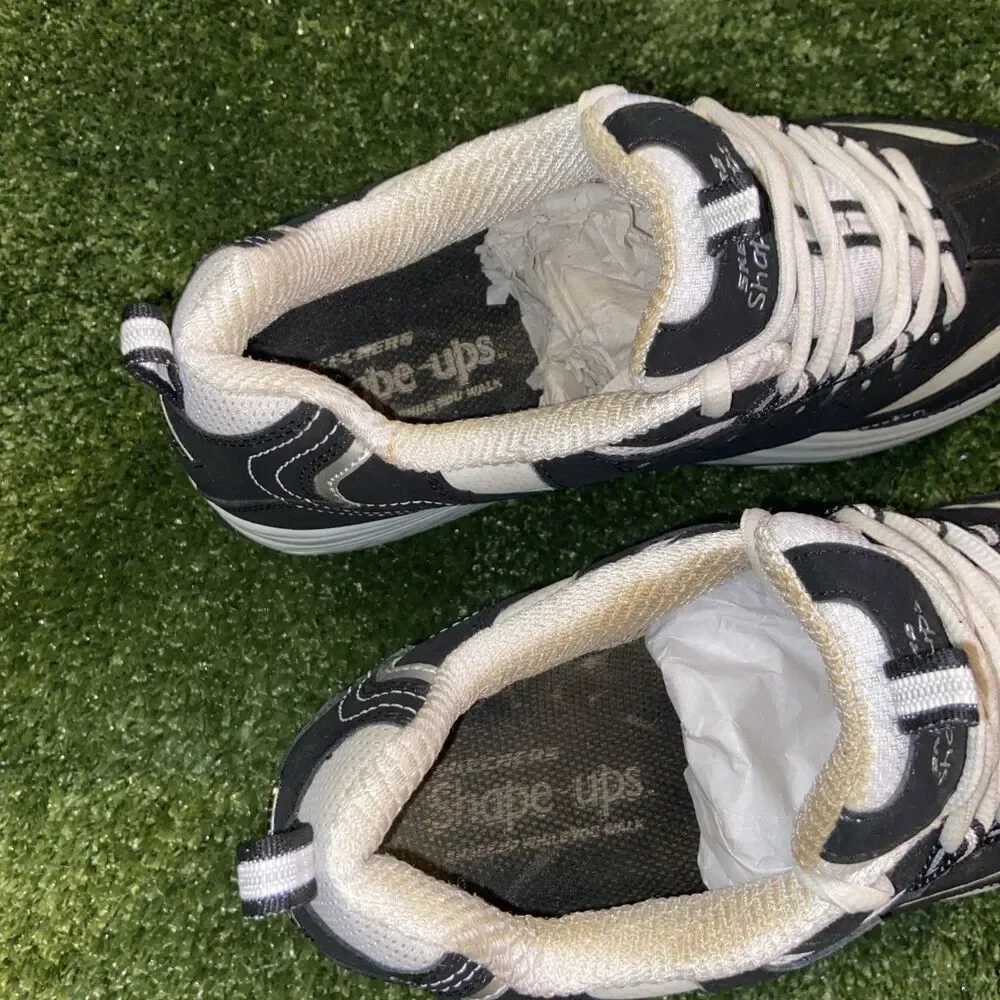 Skechers Shape-Ups Women’s Size 8 Black Toning Walking Gym Athletic Sneakers